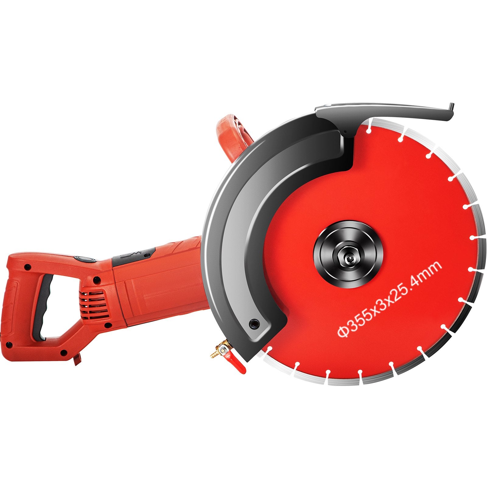 Electric Concrete Saw, 14" Concrete Cutter, 1800W Concrete Saw, Electric Circular Saw with 14" Blade and V952-QZJDD14SGJAC00001V3