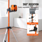 Laser Level Tripod, 1/4"-20 & 5/8"-11 Thread Mount, 40.94-133.85 inch Height Adjustment with Level Bubble & V952-QZSJJTJYZGS0NVYUIV0