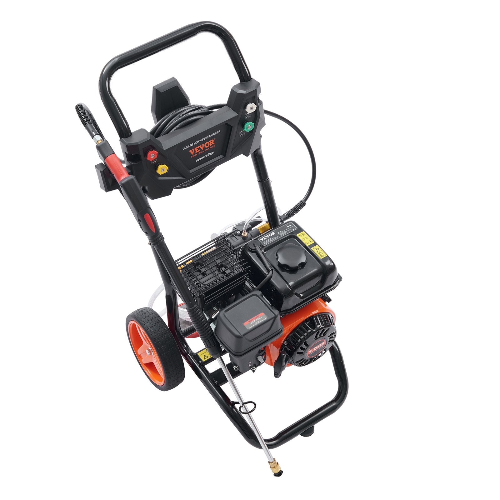 Gas Pressure Washer Gas Powered Washer 3600 PSI 2.6 GPM 210cc 5 Nozzles V952-R3600PSI26GPM7JARV0
