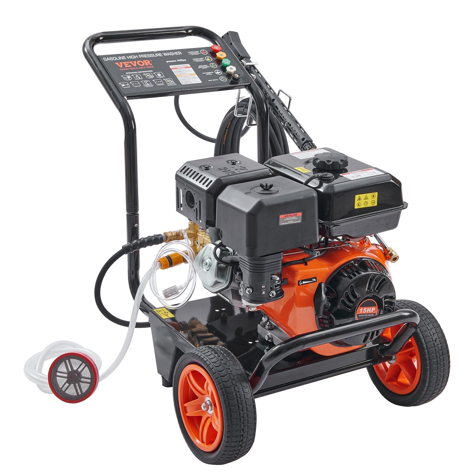 Gas Pressure Washer Gas Powered Washer 4400 PSI 4.0 GPM 390cc 5 Nozzles V952-R4400PSI40GPMBG47V0