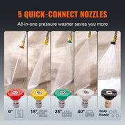 Gas Pressure Washer Gas Powered Washer 4400 PSI 4.0 GPM 390cc 5 Nozzles V952-R4400PSI40GPMBG47V0