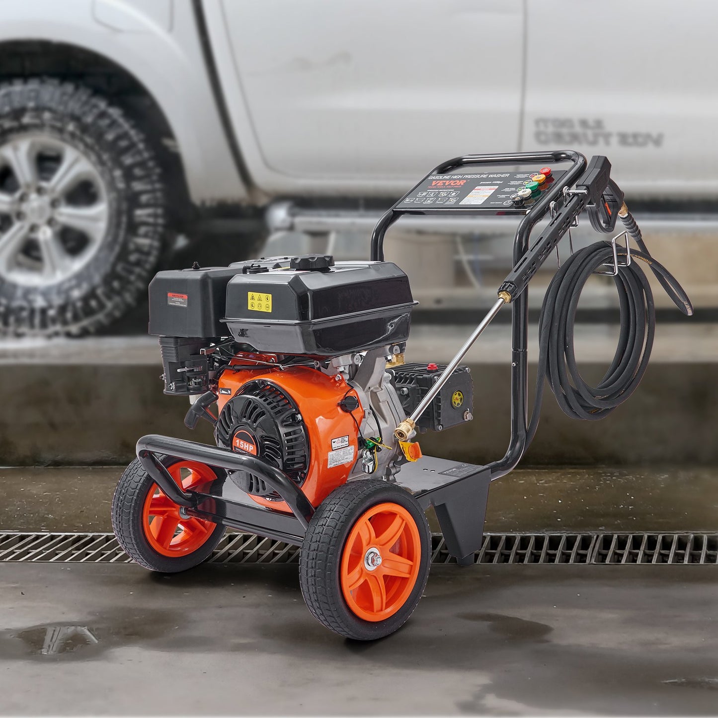 Gas Pressure Washer Gas Powered Washer 4400 PSI 4.0 GPM 390cc 5 Nozzles V952-R4400PSI40GPMBG47V0