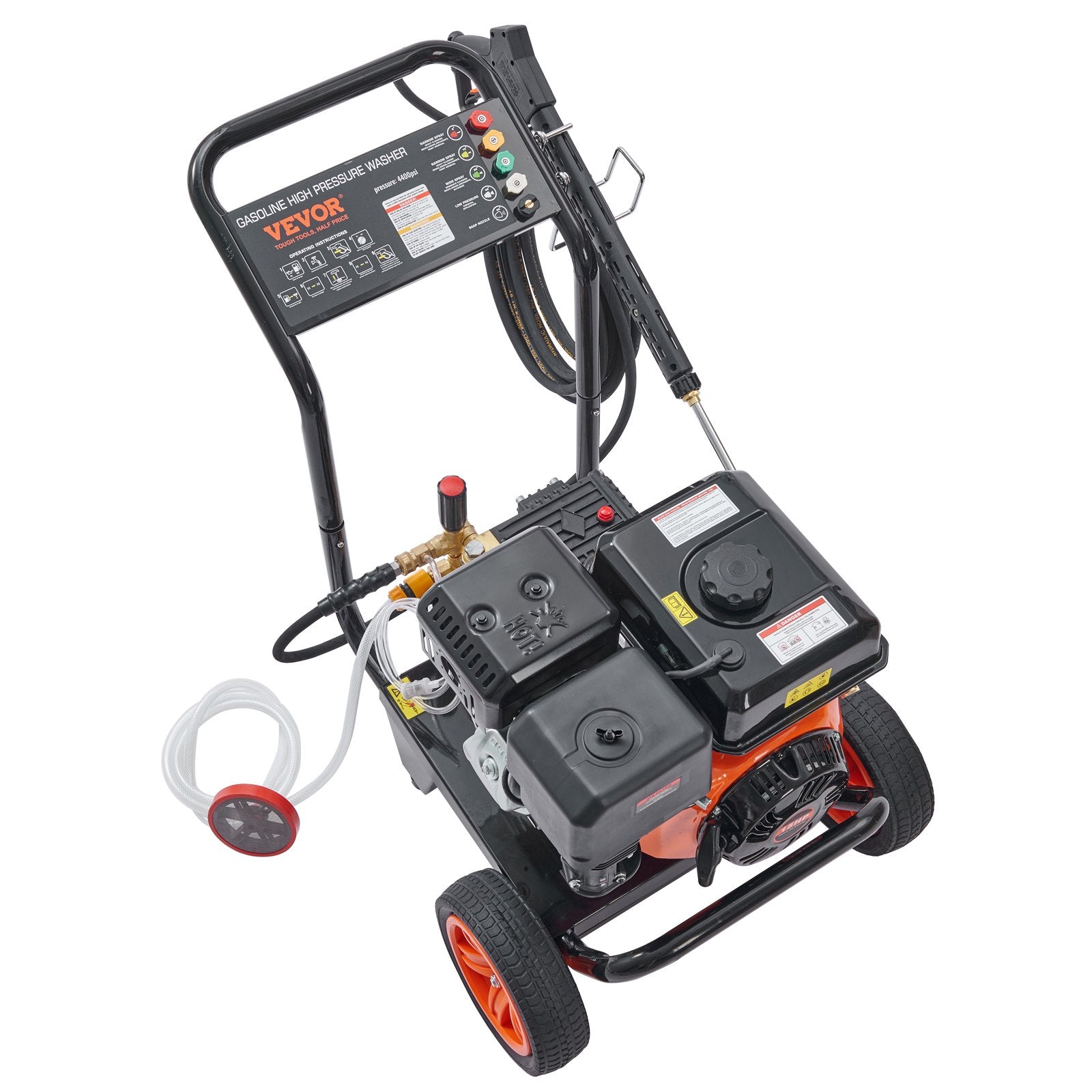 Gas Pressure Washer Gas Powered Washer 4400 PSI 4.0 GPM 390cc 5 Nozzles V952-R4400PSI40GPMBG47V0
