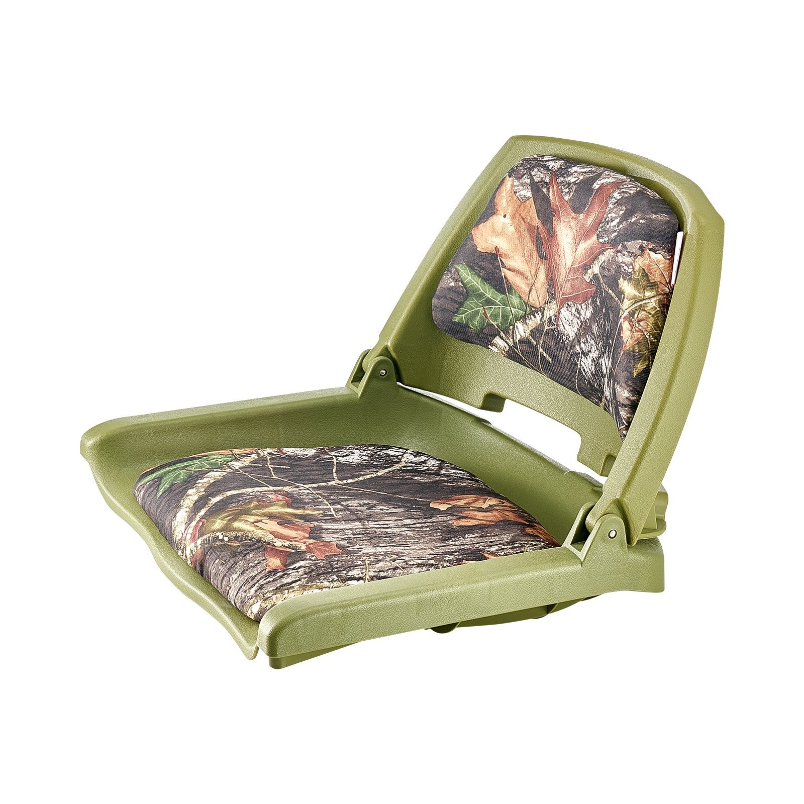 Boat Seat, Low Backrest, Folding Fishing Boat Seat with Thickened Sponge Cushion & PU Polyester Fabric, V952-RDFZCZYMCSKF83ET4001V0