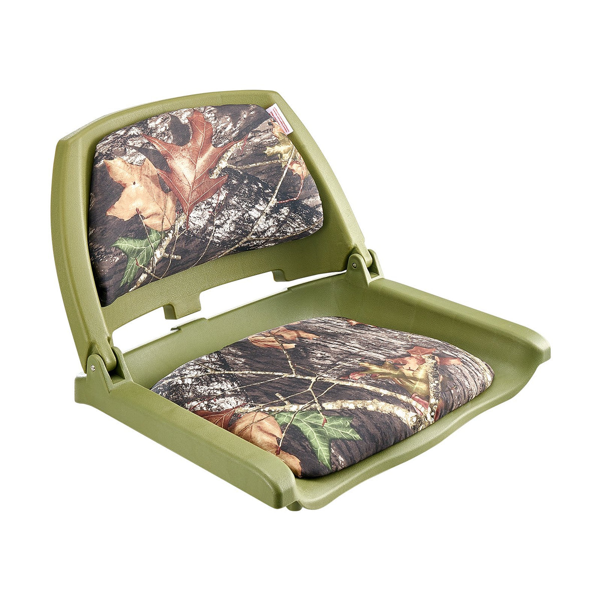 Boat Seat, Low Backrest, Folding Fishing Boat Seat with Thickened Sponge Cushion & PU Polyester Fabric, V952-RDFZCZYMCSKF83ET4001V0