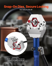 Hydraulic Hose Crimper, Hydra-Krimp AC Hose Crimper Kit with 7 Dies Snap-On, Integral Manual Hydraulic A/C V952-RGYJQYYRGYJQ7GRGD001V0