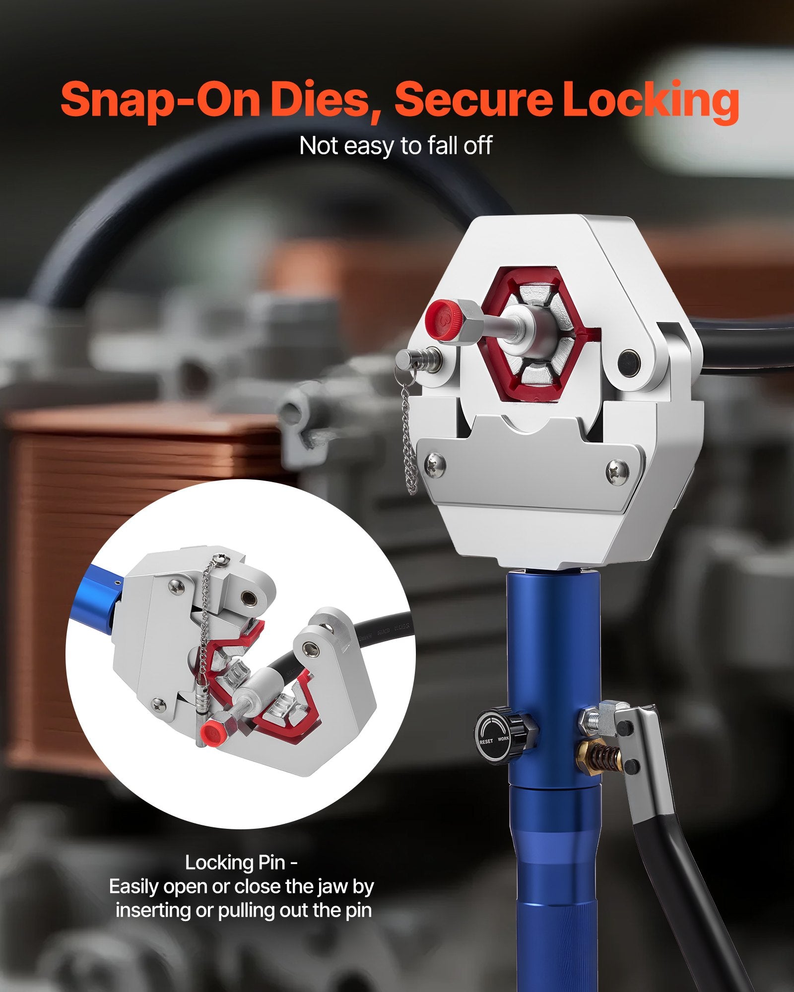 Hydraulic Hose Crimper, Hydra-Krimp AC Hose Crimper Kit with 7 Dies Snap-On, Integral Manual Hydraulic A/C V952-RGYJQYYRGYJQ7GRGD001V0