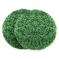 Artificial Topiaries Boxwood Trees, (2 Pieces), Ball-Shape Faux Topiaries Plant, All-year Green Feaux Plant V952-RGZWXJQ20YC04FIJEV0