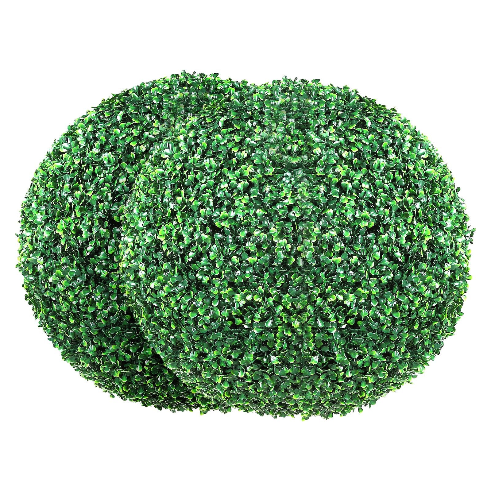 Artificial Topiaries Boxwood Trees, (2 Pieces), Ball-Shape Faux Topiaries Plant, All-year Green Feaux Plant V952-RGZWXJQ20YC04FIJEV0