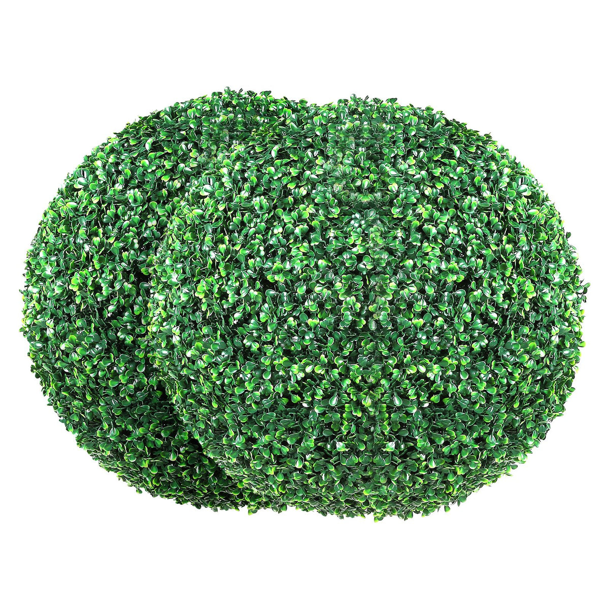 Artificial Topiaries Boxwood Trees, (2 Pieces), Ball-Shape Faux Topiaries Plant, All-year Green Feaux Plant V952-RGZWXJQ20YC04FIJEV0