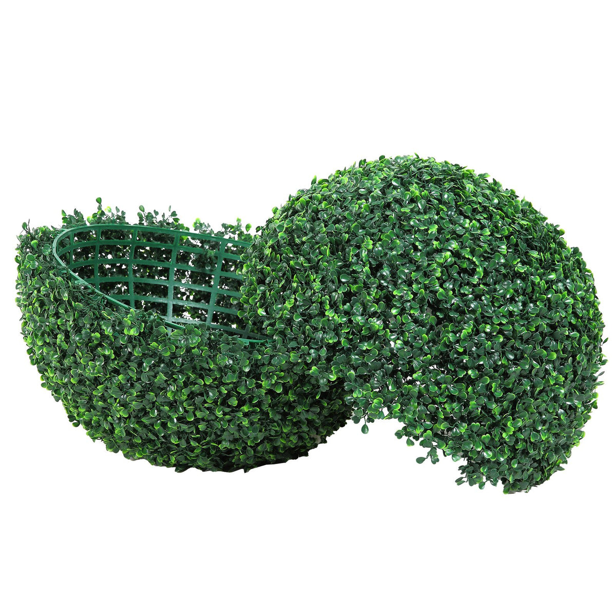 Artificial Topiaries Boxwood Trees, (2 Pieces), Ball-Shape Faux Topiaries Plant, All-year Green Feaux Plant V952-RGZWXJQ20YC04FIJEV0