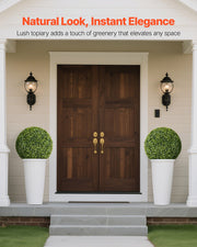 Artificial Topiary Ball, 584mm Faux Boxwood Plant Balls, Fake Silk Tree Look Real, Easy Assembly for Decor V952-RGZWXJQ23YC09HHQK001V0