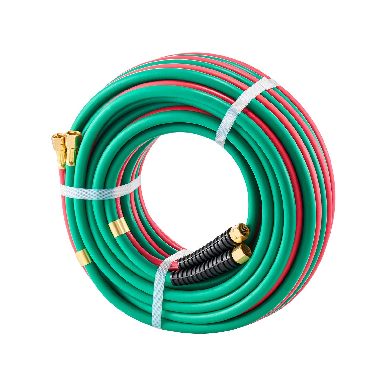 Oxygen Acetylene Hose, 1/4-Inch x 50FT Oxy Acetylene Hose with 9/16"-18 LH/RH B Fittings, R Grade Welding V952-RJYYGHJRGMG5FNC9OV0