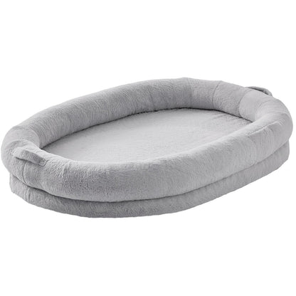 Human Dog Bed 1825x1220x254 mm Human Size Dog Bed Washable Faux Rabbit Fur V952-RLGCQBWTYXDMG98O7V0