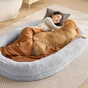 Human Dog Bed 1825x1220x254 mm Human Size Dog Bed Washable Faux Rabbit Fur V952-RLGCQBWTYXDMG98O7V0