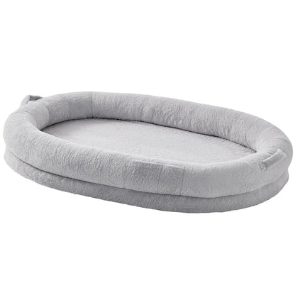 Human Dog Bed 1825x1220x254 mm Human Size Dog Bed Washable Faux Rabbit Fur V952-RLGCQBWTYXDMG98O7V0