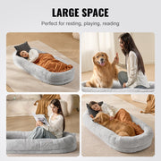 Human Dog Bed 1720x890x250 mm Human Size Dog Bed Washable Faux Rabbit Fur V952-RLGCQBWTYXDMHL7V8V0