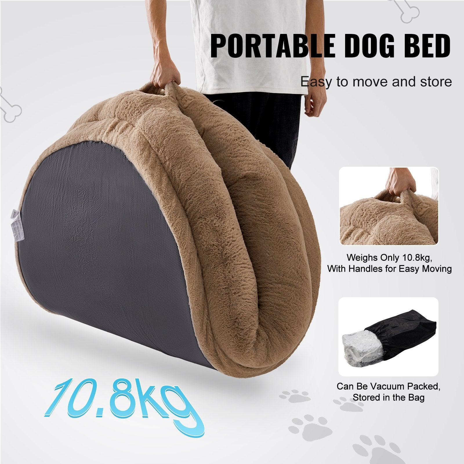 Human Dog Bed 1825x1220x254 mm Human Size Dog Bed Washable Faux Rabbit Fur V952-RLGCQBWTYXDMQBXROV0