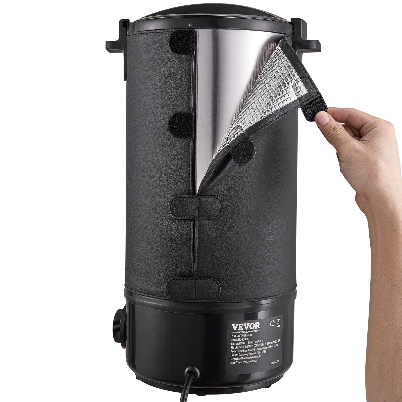 Wax Melter for Candle Making 10Liter Electric Pot Commercial or Home Use V952-RLTYT10L1200WXSVPV3