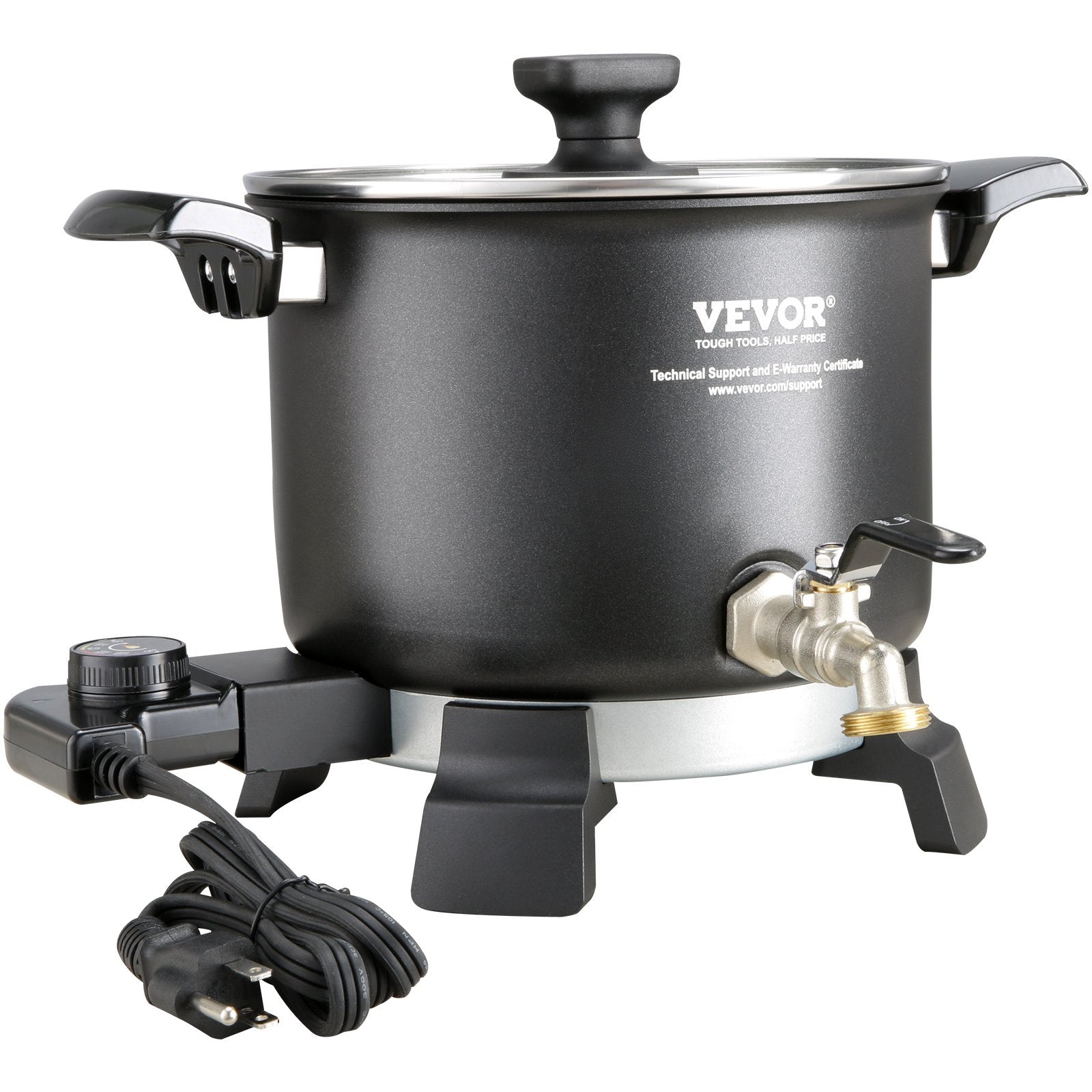 Wax Melter for Candle Making, 5 Liter Large Electric Wax Melting Pot Easy Pour Spout, 4-level Temperature V952-RLTYT55L1200WY345V3