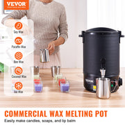 Wax Melter for Candle Making 6.5Liter Electric Pot Commercial or Home Use V952-RLTYT65L1200WNUZ7V3