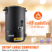 Wax Melter for Candle Making 6.5Liter Electric Pot Commercial or Home Use V952-RLTYT65L1200WNUZ7V3