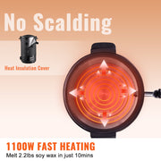 Wax Melter for Candle Making 6.5Liter Electric Pot Commercial or Home Use V952-RLTYT65L1200WNUZ7V3