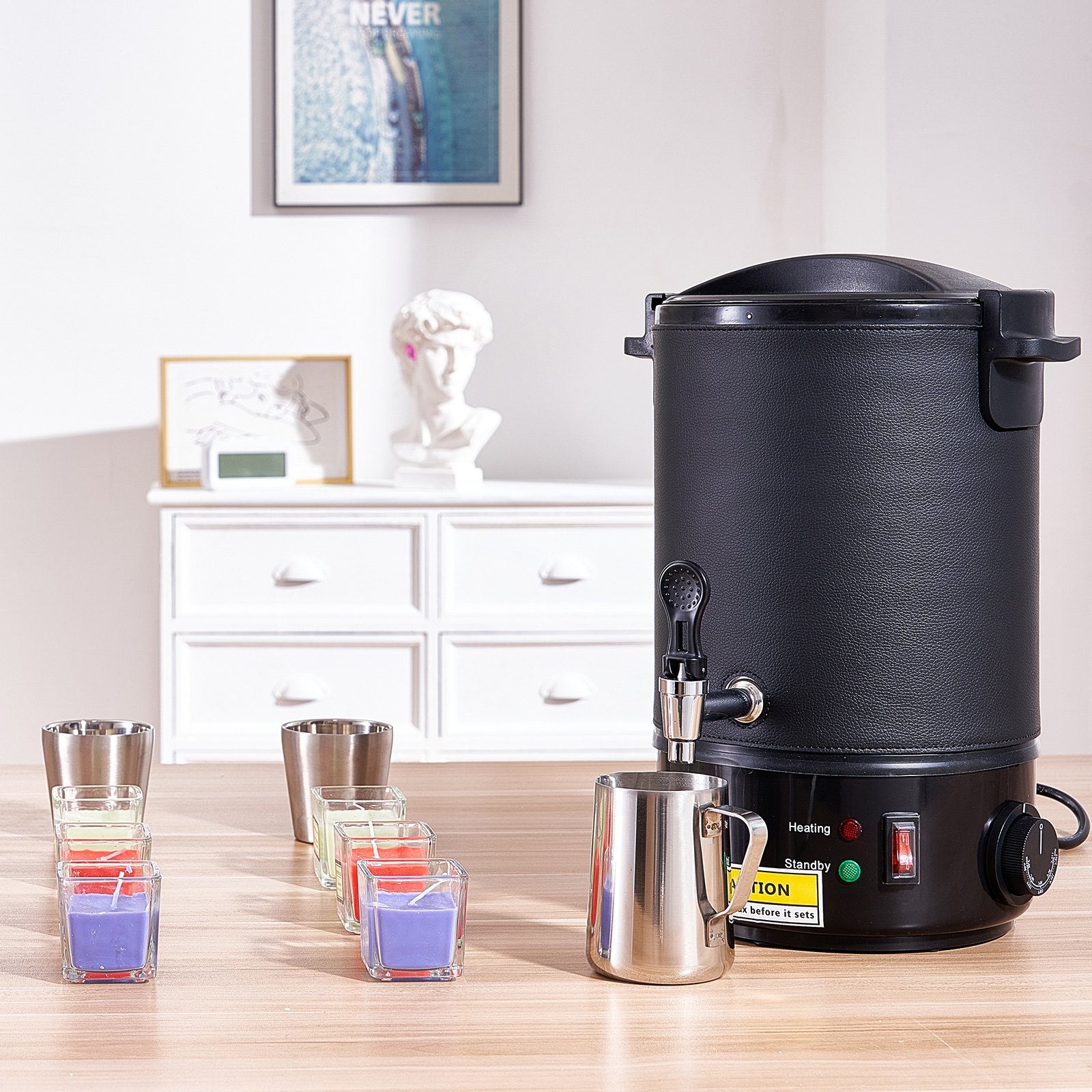 Wax Melter for Candle Making 6.5Liter Electric Pot Commercial or Home Use V952-RLTYT65L1200WNUZ7V3