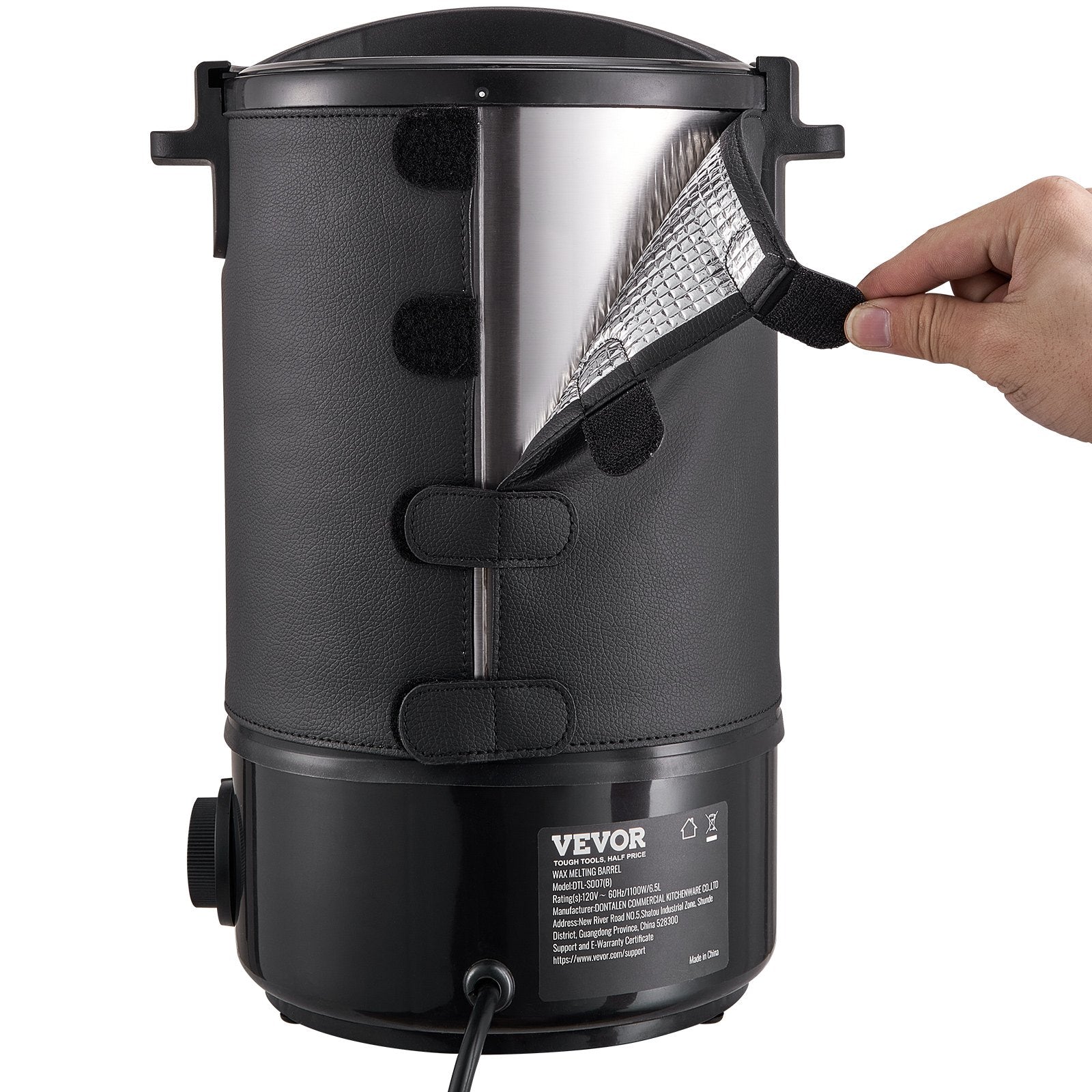 Wax Melter for Candle Making 6.5Liter Electric Pot Commercial or Home Use V952-RLTYT65L1200WNUZ7V3