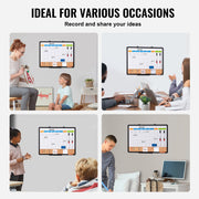 24"x 18" Monthly Calendar Whiteboard & Cork Board Combo with Aluminum Frame - 2-in-1 Magnetic Dry Erase V952-RMB24X18RLBB31L3TV0