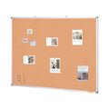 48"x36" Large Cork Board - Wall-Mounted Bulletin Board with Pin Board - Perfect for School, Home, Office V952-RMB48X36WLBKMTG00V0