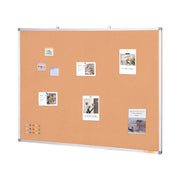 48"x36" Large Cork Board - Wall-Mounted Bulletin Board with Pin Board - Perfect for School, Home, Office V952-RMB48X36WLBKMTG00V0