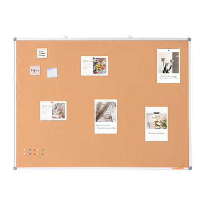 48"x36" Large Cork Board - Wall-Mounted Bulletin Board with Pin Board - Perfect for School, Home, Office V952-RMB48X36WLBKMTG00V0
