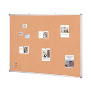 48"x36" Large Cork Board - Wall-Mounted Bulletin Board with Pin Board - Perfect for School, Home, Office V952-RMB48X36WLBKMTG00V0