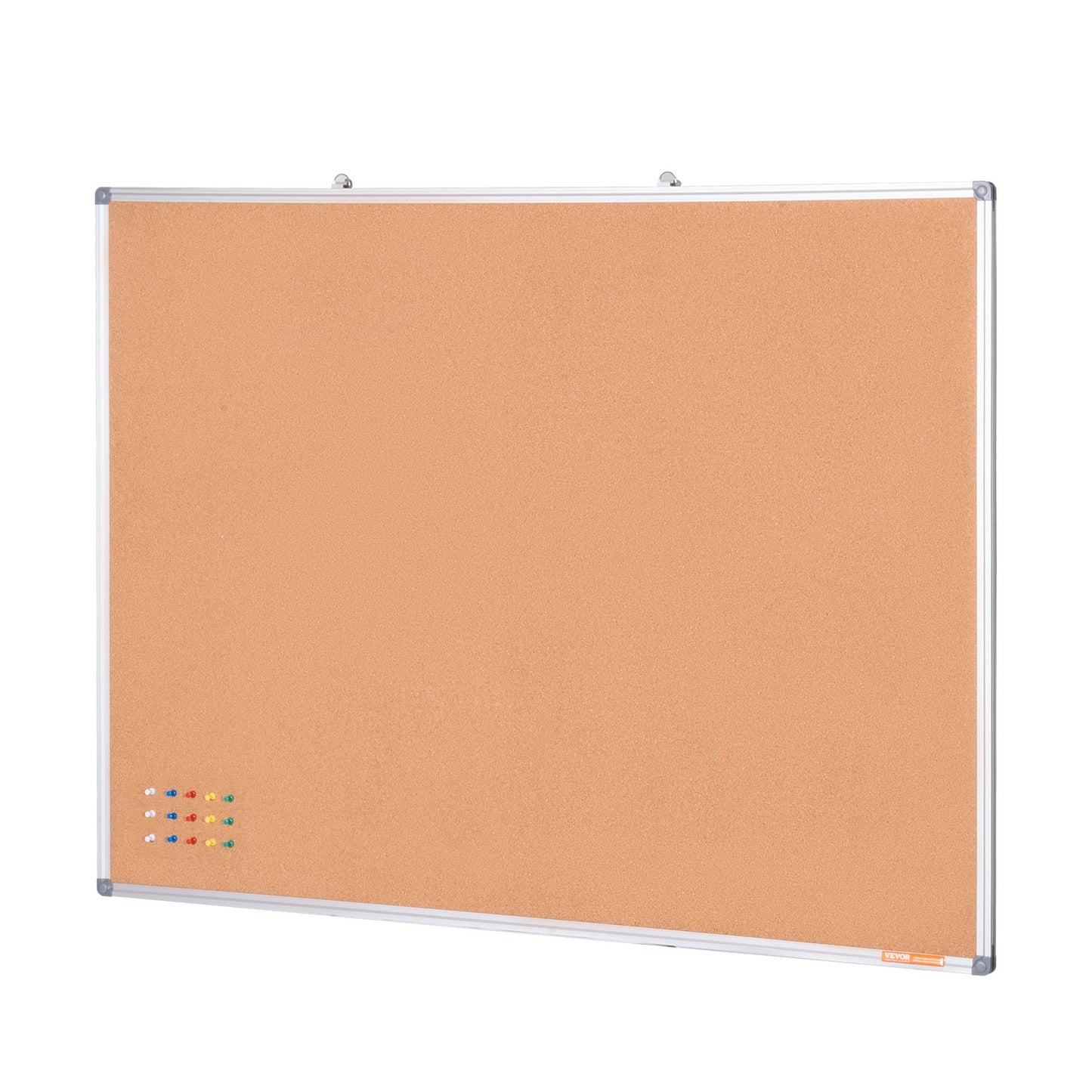 48"x36" Large Cork Board - Wall-Mounted Bulletin Board with Pin Board - Perfect for School, Home, Office V952-RMB48X36WLBKMTG00V0