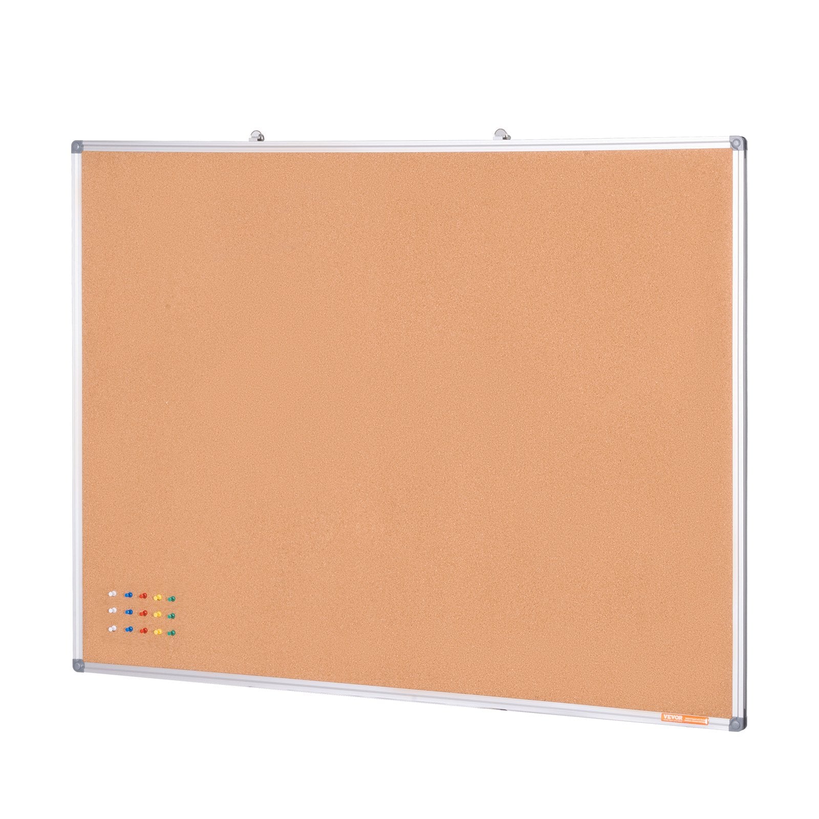 48"x36" Large Cork Board - Wall-Mounted Bulletin Board with Pin Board - Perfect for School, Home, Office V952-RMB48X36WLBKMTG00V0