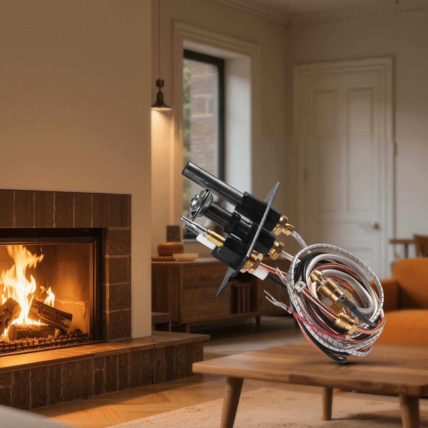 Gas Pilot Assembly, OE 69L17, 69L1701, 904405, J4117, 108084-02 Fireplace Gas Pilot Assembly Kit, Natural Gas V952-RQBLDHZJSDZJ4JZEF001V7