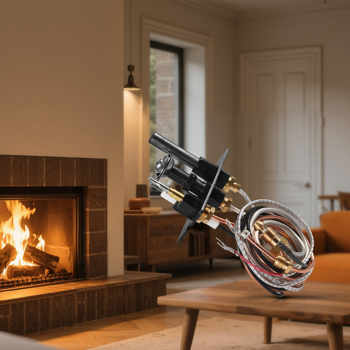 Gas Pilot Assembly, OE 69L17, 69L1701, 904405, J4117, 108084-02 Fireplace Gas Pilot Assembly Kit, Natural Gas V952-RQBLDHZJSDZJ4JZEF001V7