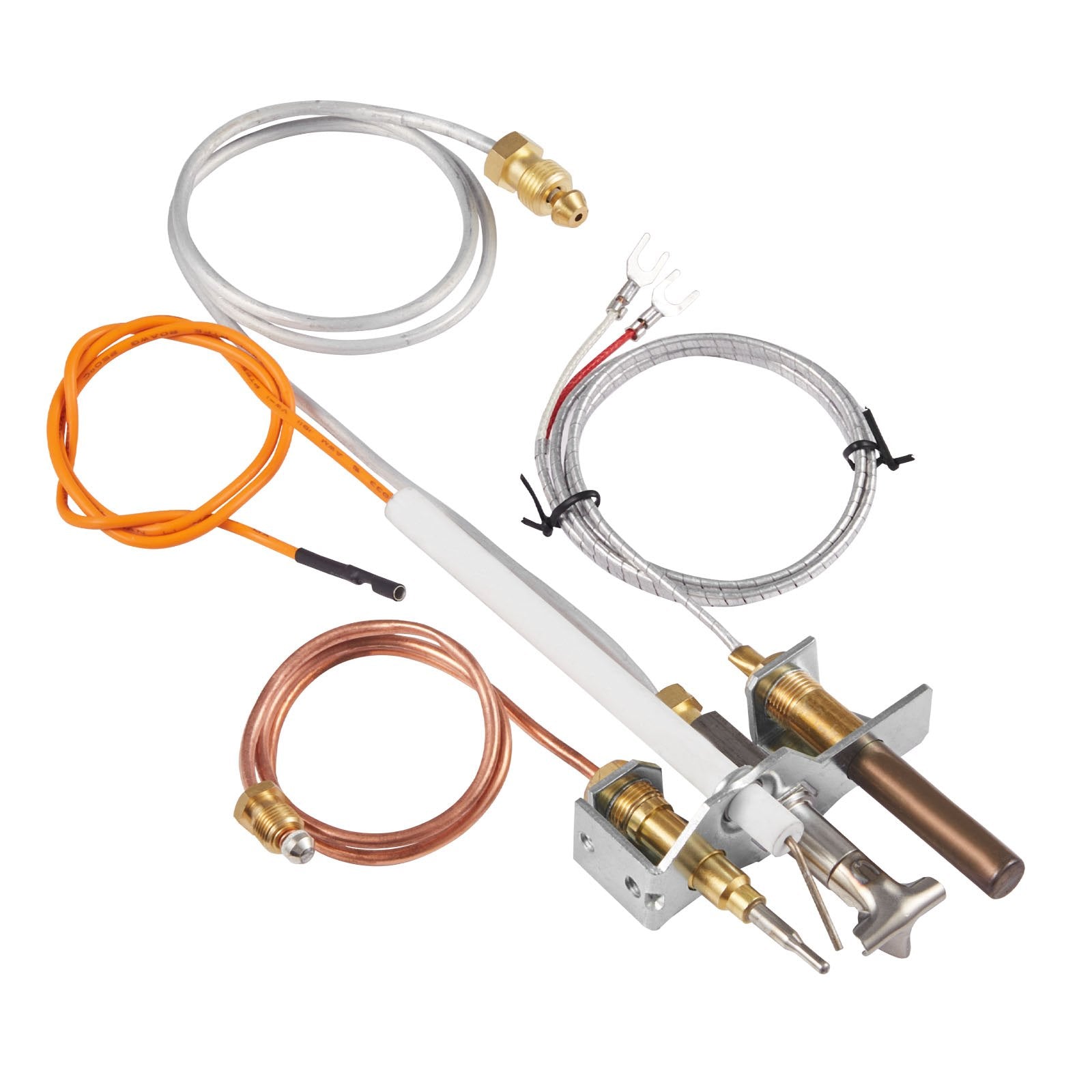 Gas Pilot Assembly, OE 4021-732, 25660 Fireplace Gas Pilot Assembly, Natural Gas Ignition Replacement with V952-RQBLDHZJSDZJDWLH6001V7