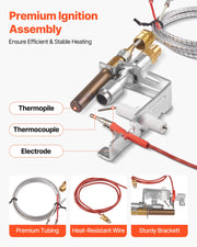 Gas Pilot Assembly, OE 103779-01, PP231, NG8218 Fireplace Natural Gas Ignition Replacement, Compatible with V952-RQBLDHZJSDZJIN769001V7