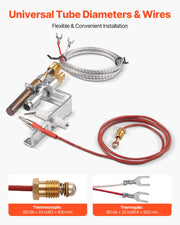 Gas Pilot Assembly, OE 103779-01, PP231, NG8218 Fireplace Natural Gas Ignition Replacement, Compatible with V952-RQBLDHZJSDZJIN769001V7