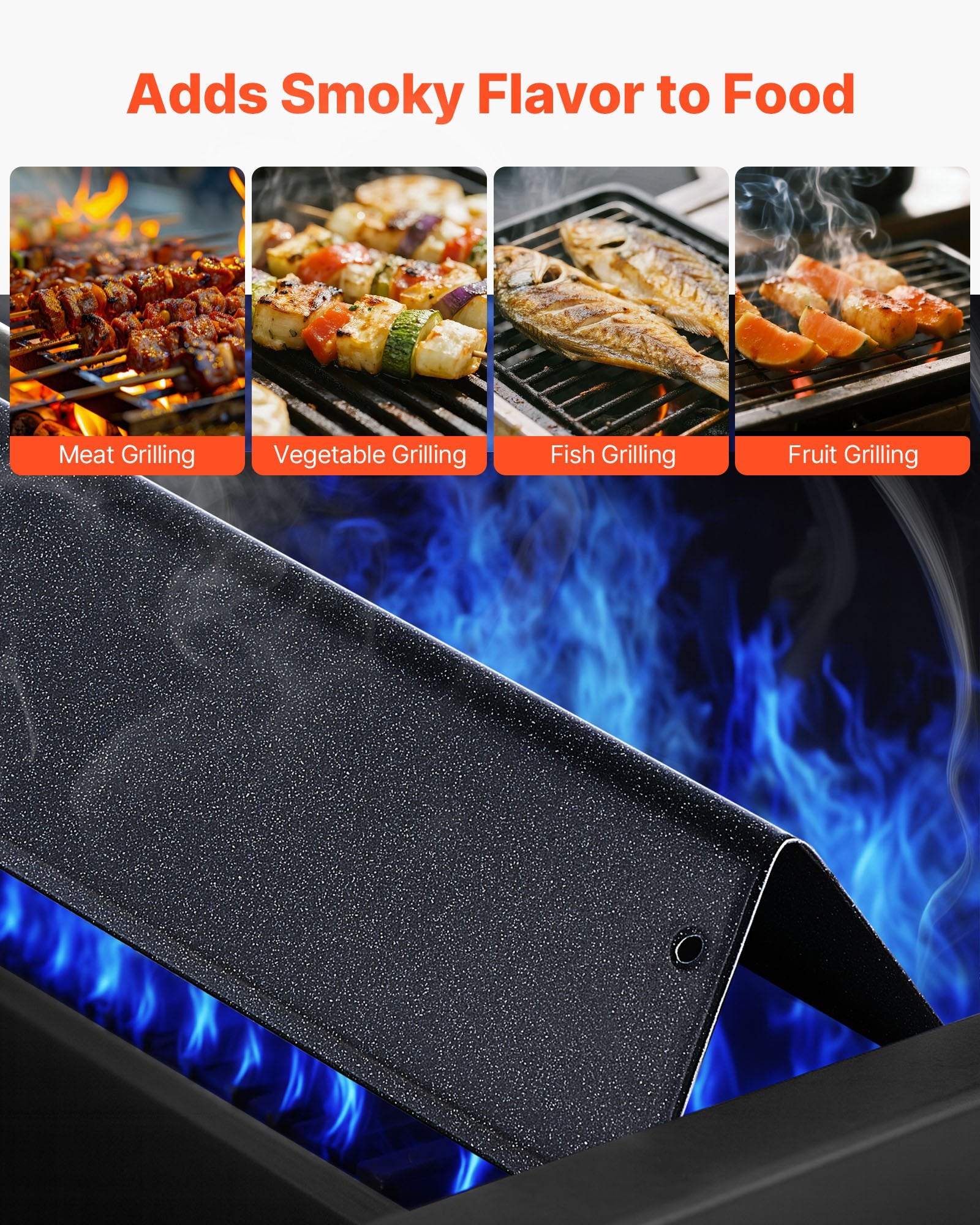 Flavorizer Bars, 39cm Grill Replacement Part, for Weber Spirit I & II 200 Series Grills, Including Spirit ll V952-RQKLFHBXHTCG20PE7001V0