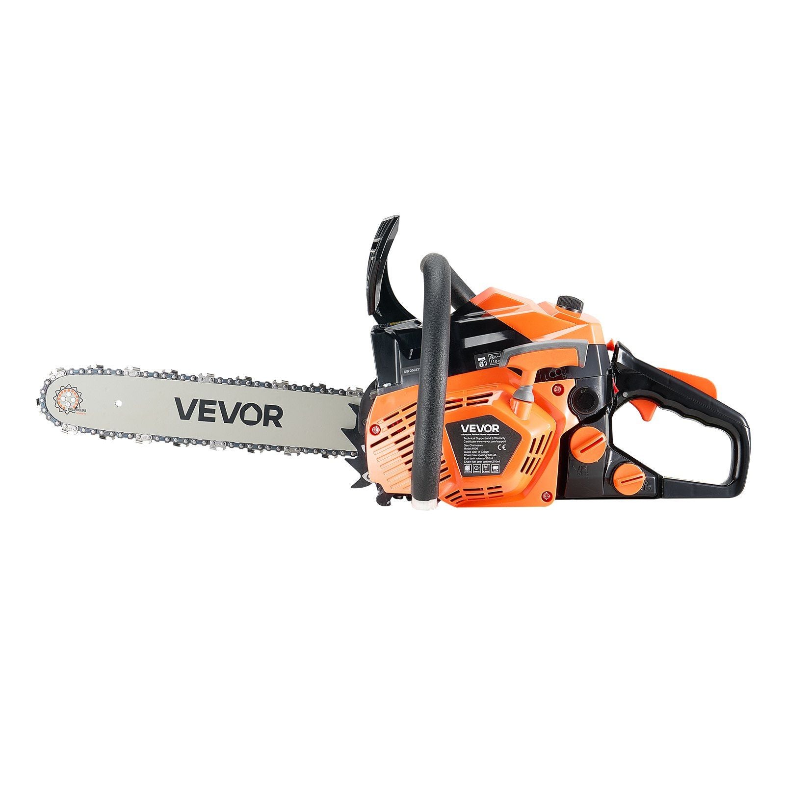 40 cc Gas Chainsaw, 355 mm Gas Powered Chainsaw, 1.3 kW Power Chain Saw with Non-Slip Handle, Gas-Powered V952-RQLJ14INCHEC4M9U6001V0