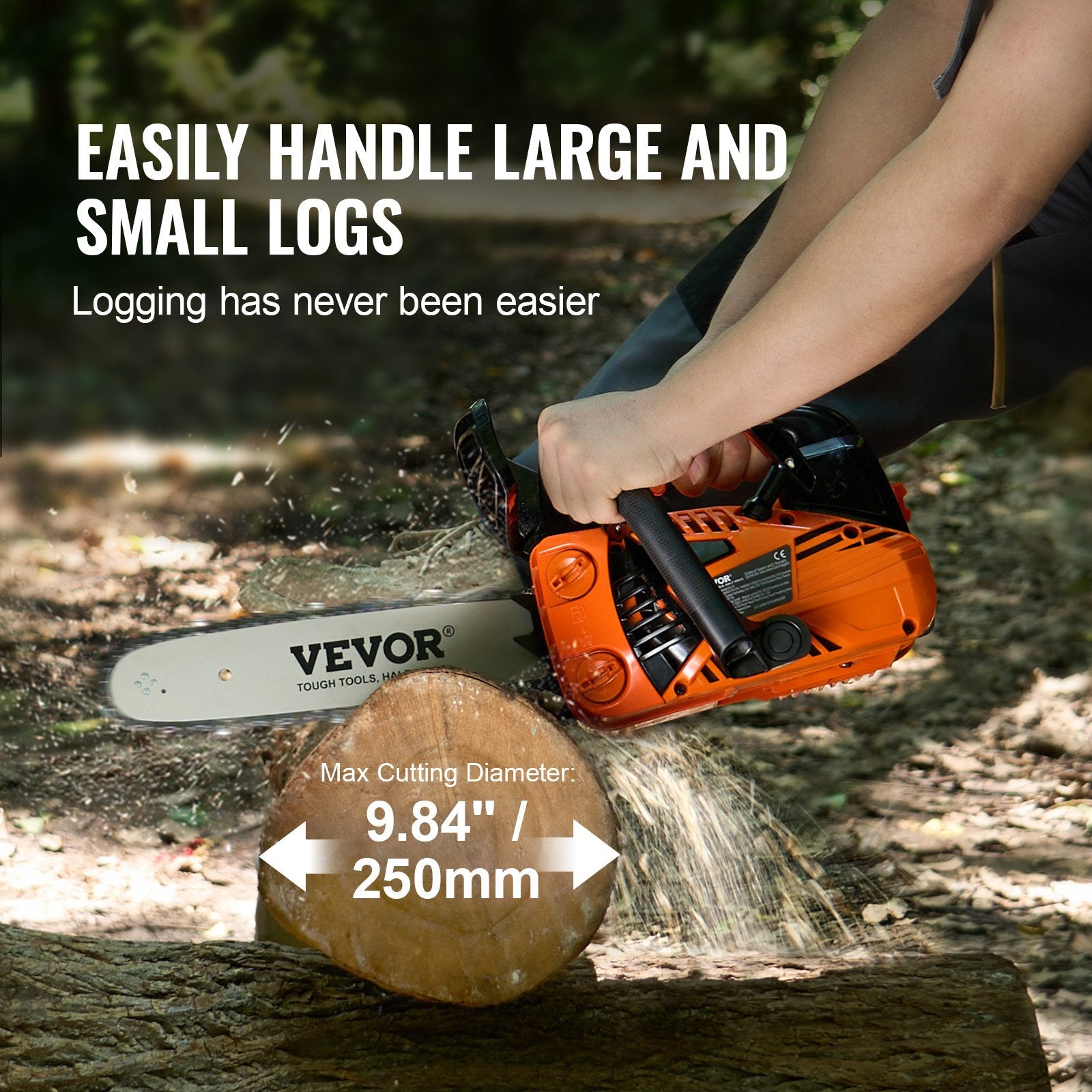 25.4CC 304.8mm Gasoline Chainsaw Powered Wood Cutting Engine Gas Chain Saw V952-RQLJOZKECC25O22OQV0