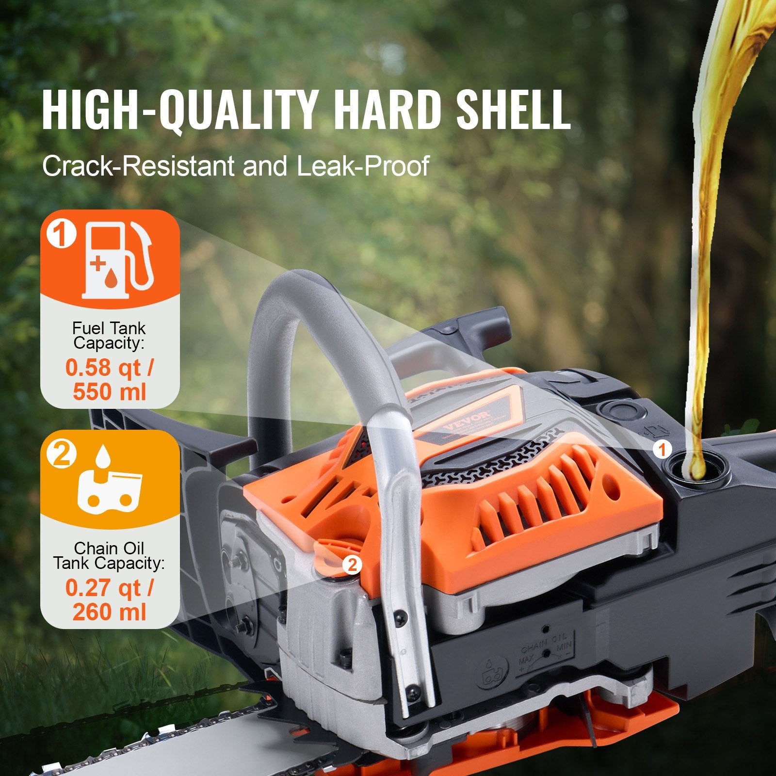 58CC 508mm Gasoline Chainsaw Gas Powered Wood Cutting Engine Gas Chain Saw V952-RQLJOZKECC58UT4FDV0