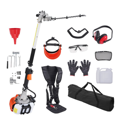 15.7-inch 26CC 2 Cycle Gas Hedge Trimmer, Gas Powered Pole Hedge Trimmer with Dual Sided Dual Action Blade, V952-RQLLJGZJDLLJRN337V0