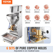 Commercial Meatball Forming Machine, 280 PCs/min Automatic Meatball Maker, 1100W Electric Fish Beef Pork V952-RWJ11KWRWCX0MIGN3V3