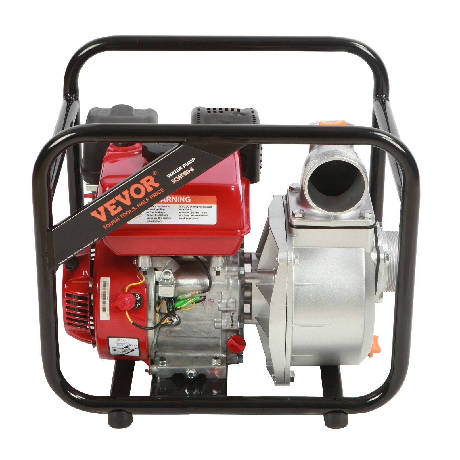 Gasoline Engine Water Pump, 80 mm, 7HP 265 GPM, 43 m Lift, 7 m Suction, 4-Stroke Gas Powered Trash Water V952-RYFDJSBYCYC377WQQV0