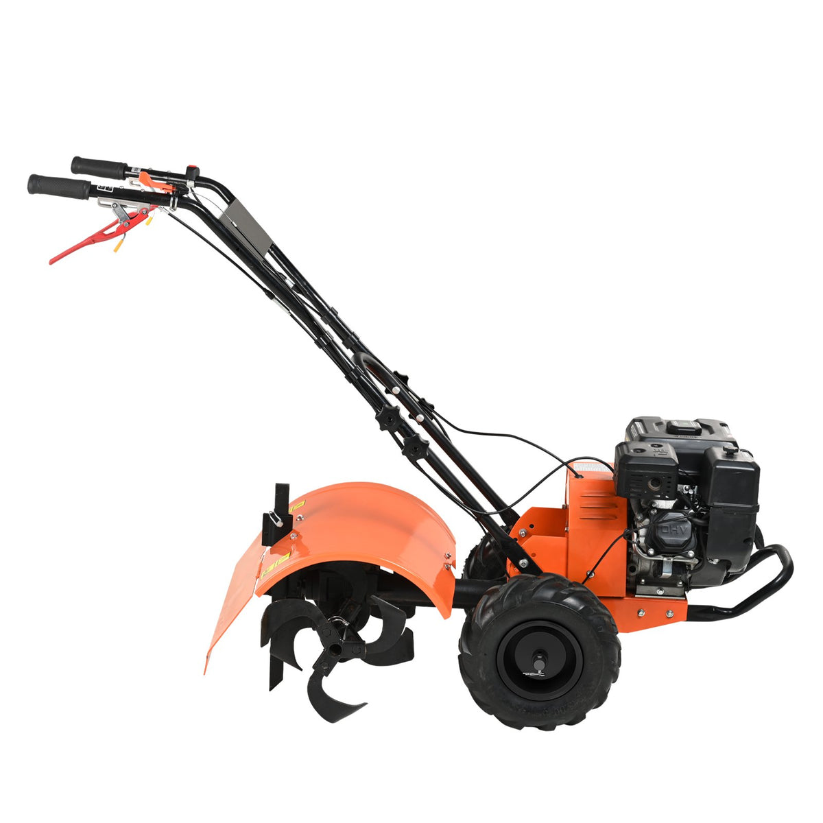 Tiller Cultivator Gas Powered, 212CC 4-Stroke Garden Cultivator, Tiller with 4 Steel Adjustable Rear Tines V952-RYGYJ212CCSCGHWDEV0