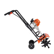 Tiller Cultivator Gas Powered, 31CC 4-Stroke Garden Cultivator, Tiller with 4 Steel Adjustable Front Tines V952-RYGYJ31CCSCC2310JV0